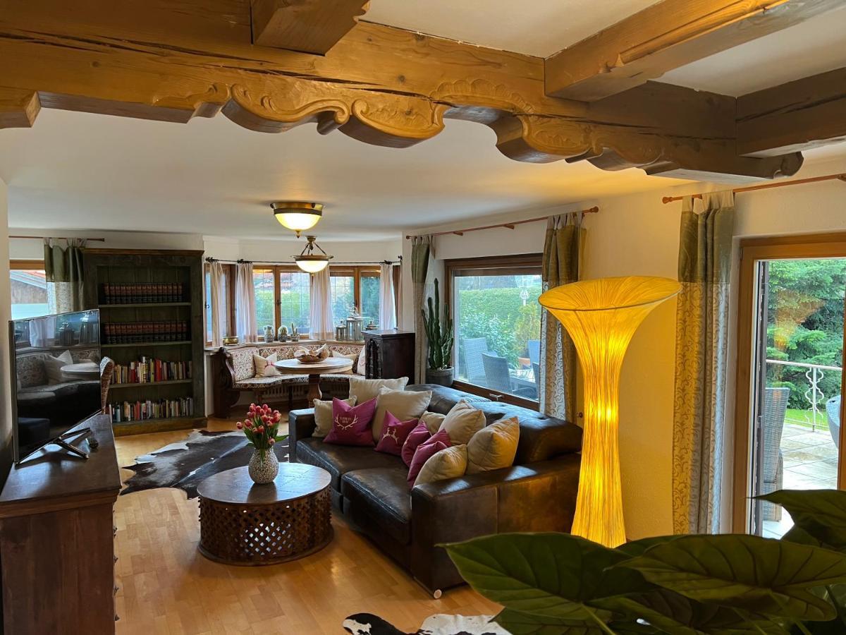 Alpen Suite Tegernsee - Grosse Sonnenterasse Und Idyllischer Garten Bad Wiessee Eksteriør billede